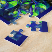 Bosbes - groene tint legpuzzel (Zijkant)