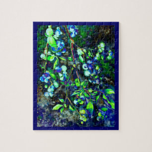 Bosbes - groene tint legpuzzel