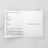 Bosbes Havermout Muffins Feestdagen Kaart (Binnen)