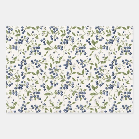 bosbes inpakpapier vel (Voorkant 2)