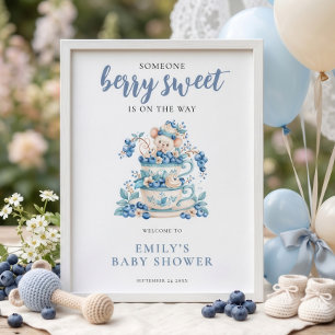 Bosbes Muis Bes Zoete Welkom Baby Borrel Poster