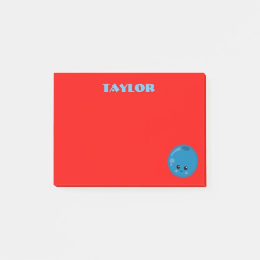 Bosbes op een rode achtergrond post-it® notes (Voorkant)