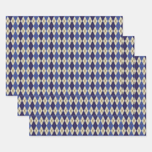 Bosbes Scone Argyle Inpakpapier Set Vel (Set)