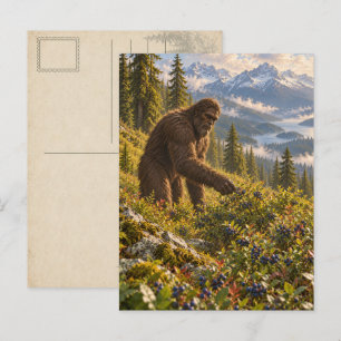 Bosbes Seizoen Bigfoot Postkaart