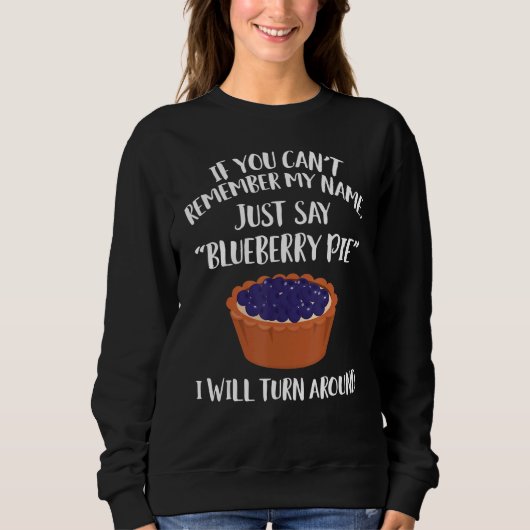 Bosbes Taart Kleding Taarten Ontwerp Trui (Voorkant)