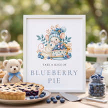 Bosbes Taart Muis Bes Bes Zoete Baby Shower