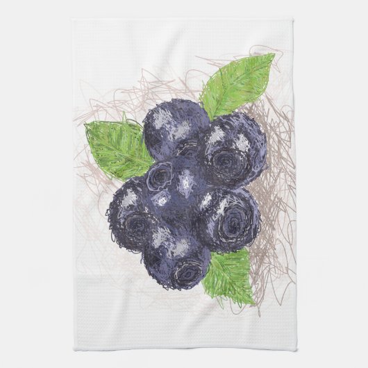 bosbes theedoek (Verticaal)