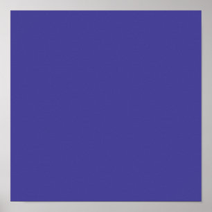 bosbes (vaste kleur) poster