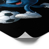 Bosbes Voetbal Poster (Hoek)