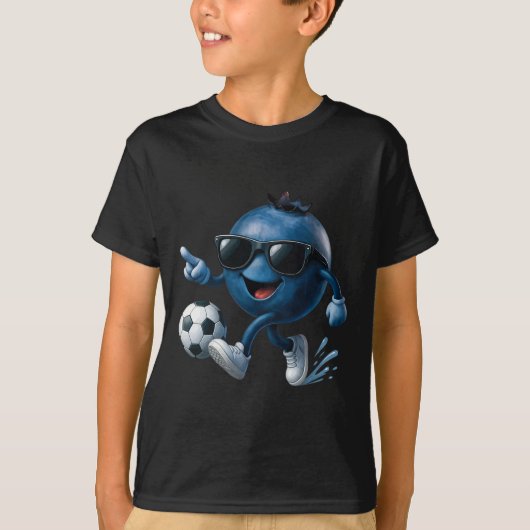 Bosbes Voetbal T-shirt (Voorkant)