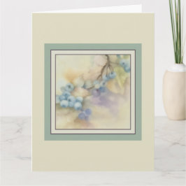 Bosbes-waterverfkaart - kaart