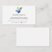 bosbes | Zoet Baby shower Informatiekaartje (Voorkant / Achterkant)