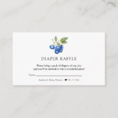 bosbes | Zoet Baby shower Informatiekaartje (Voorkant)