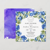 bosbes | Zoet Baby shower Kaart (Voorkant / Achterkant)