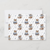 Bosbesbeer Jongens Baby Shower Boek Verzoek Kaart (Achterkant)