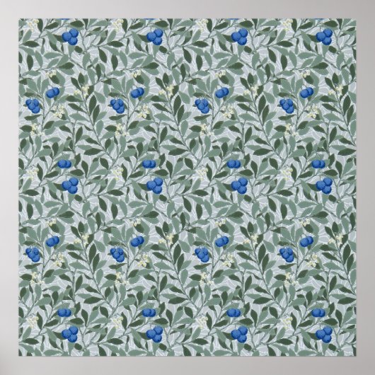 Bosbesboom, William Morris Poster (Voorkant)