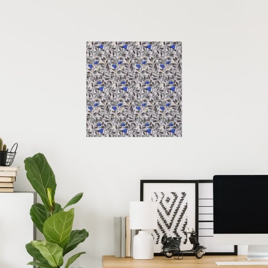 Bosbesboom, William Morris Poster (Thuiskantoor)