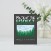 Bosbescherming Natuur Milieu Bewustzijn Briefkaart (Staand voorkant)