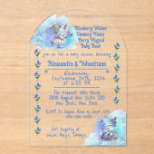 Bosbeskabouter Baby Shower Acryl Uitnodiging (Voorkant)