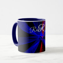 Bosbeskleur Abstract Geometrische Koffiemok