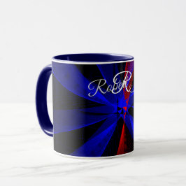 Bosbeskleur Abstract Geometrische Koffiemok Mok