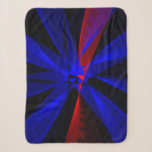 Bosbeskleur Abstract Sherpa Dekbed Deken