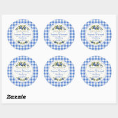 Bosbesmuffins Thuisgemaakte Cadeau-etiket Ronde Sticker (Vel)
