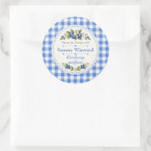 Bosbesmuffins Thuisgemaakte Cadeau-etiket Ronde Sticker (Tas)
