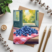 Bosbespluk Waterverf Schilderij Kaart