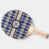 Bosbesscone Argyle Ping Pong Paddle Tafeltennisbatje (Zijkant)