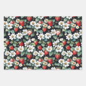 Bosbessen Aardbeien Bijen en vlinders Inpakpapier Vel (Voorkant 2)