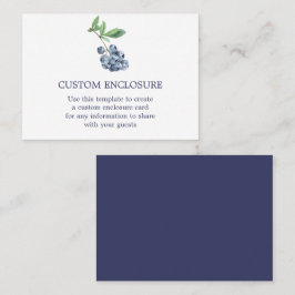 Bosbessen Aquarel Envelopkaart Visitekaartje