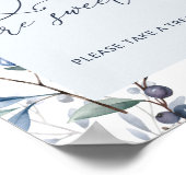 Bosbessen Baby Shower Baby's zijn Schattig Poster (Hoek)