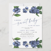 Bosbessen Baby Shower Kaart (Voorkant)
