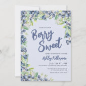 Bosbessen Baby Shower Kaart (Voorkant)