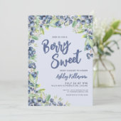 Bosbessen Baby Shower Kaart (Staand voorkant)