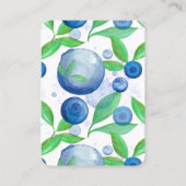 Bosbessen, Berry Eerste Verjaardag Handout Tickets (Achterkant)