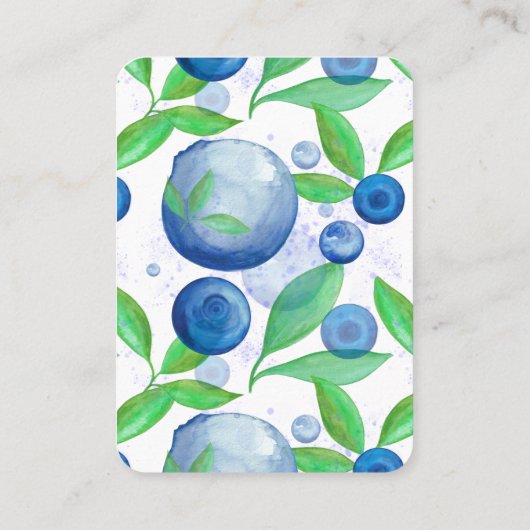 Bosbessen, Berry Eerste Verjaardag Handout Tickets (Achterkant)