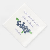Bosbessen Bes Super Lekkere Bessen Fruit Bruiloft Servet (Hoek)
