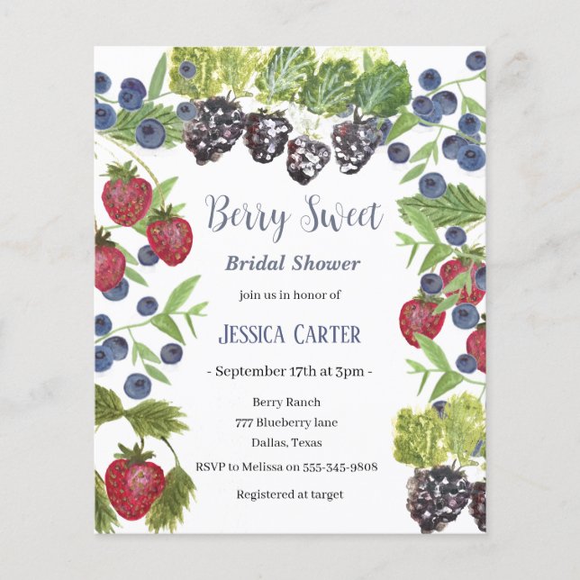 Bosbessen Blueberry Fruit Vrijgezellenfeest (Voorkant)