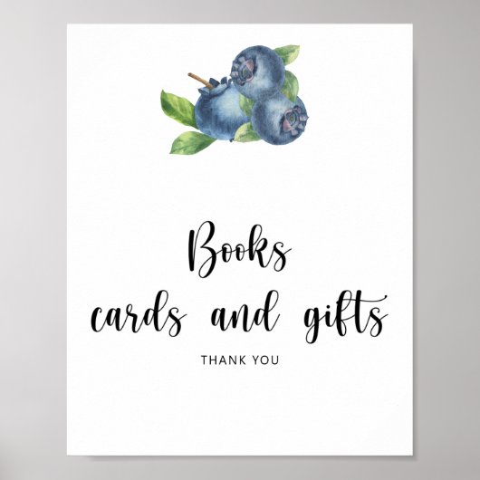 Bosbessen - boeken kaarten en cadeaus poster (Voorkant)