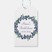 Bosbessen Bosbes Bruiloft Feest Cadeaulabel (Voorkant)