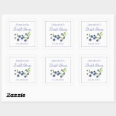 Bosbessen Bosbes Zomer Bruiloftsborrel Vierkante Sticker (Vel)