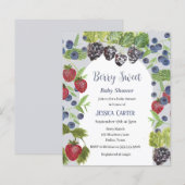 Bosbessen Bosbessen Fruit Baby Meisje Jongen douch (Voorkant / Achterkant)