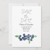 Bosbessen Bosbessen Rustieke bruiloft Kaart (Voorkant)