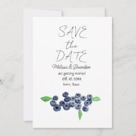 Bosbessen Bosbessen Rustieke bruiloft Kaart