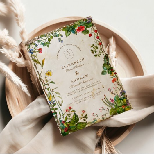  bosbessen bruiloft kaart