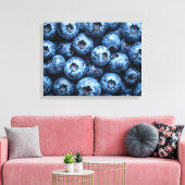 bosbessen canvas afdruk (Insitu (Woonkamer))