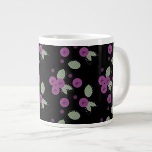 Bosbessen Confetti Vruchten en Stippen Grote Koffiekop