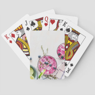 bosbessen drinken pokerkaarten